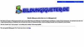 What Bildungsgueter.de website looked like in 2020 (4 years ago)