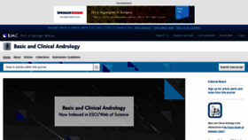 What Bacandrology.biomedcentral.com website looked like in 2020 (4 years ago)