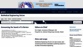 What Biomedical-engineering-online.com website looked like in 2020 (4 years ago)