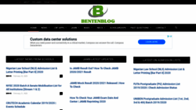 What Bentenblog.com website looked like in 2020 (4 years ago)