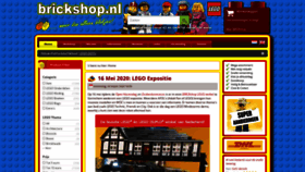 What Brickshop.nl website looked like in 2020 (4 years ago)