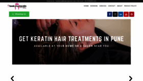 What Bookmykeratin.com website looked like in 2020 (4 years ago)
