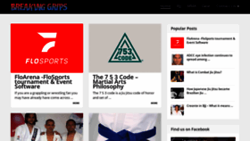What Breakinggrips.com website looked like in 2020 (4 years ago)