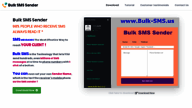What Bulk-sms.us website looked like in 2020 (4 years ago)