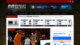 What Basquetcaliente.com website looked like in 2020 (4 years ago)