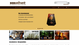 What Bierweltweit.de website looked like in 2020 (4 years ago)