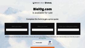 What Bielog.com website looked like in 2020 (4 years ago)