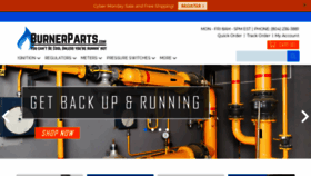 What Burnerparts.com website looked like in 2020 (4 years ago)
