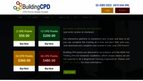 What Buildingcpd.com.au website looked like in 2020 (4 years ago)