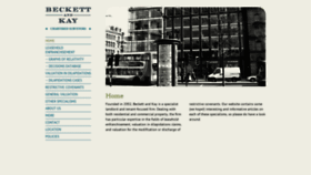 What Beckettandkay.co.uk website looked like in 2020 (4 years ago)