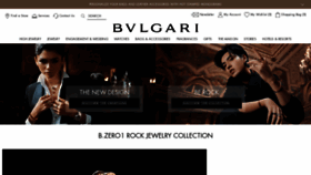 What Bulgari.com website looked like in 2020 (4 years ago)
