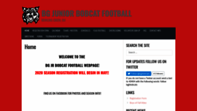 What Bgjrbobcatfootball.com website looked like in 2020 (4 years ago)