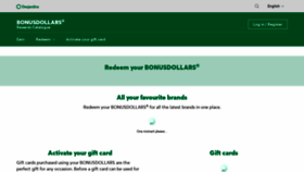 What Bonusdollars.ca website looked like in 2020 (4 years ago)