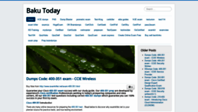 What Bakutoday.net website looked like in 2020 (4 years ago)