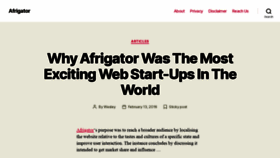 What Blog.afrigator.com website looked like in 2020 (4 years ago)
