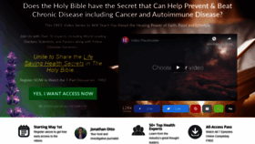 What Biblehealthsecrets.com website looked like in 2020 (4 years ago)