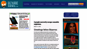 What Bizarrenews.com website looked like in 2020 (4 years ago)