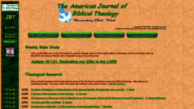 What Biblicaltheology.com website looked like in 2020 (4 years ago)