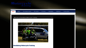 What Bundabergmotorcycletraining.com.au website looked like in 2020 (4 years ago)