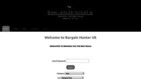 What Bargainhunteruk.co.uk website looked like in 2020 (5 years ago)