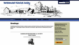 What Barkhamstedhistory.us website looked like in 2020 (4 years ago)