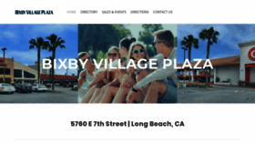 What Bixbyvillageplaza.com website looked like in 2020 (4 years ago)
