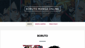 What Boruto-naruto.com website looked like in 2020 (4 years ago)