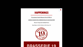 What Brasserie19.com website looked like in 2020 (4 years ago)