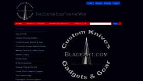 What Bladeart.com website looked like in 2020 (4 years ago)