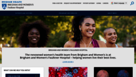 What Brighamandwomensfaulkner.org website looked like in 2020 (4 years ago)