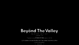 What Beyondthevalley.com.au website looked like in 2020 (4 years ago)