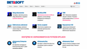 What Betasoft.pl website looked like in 2020 (5 years ago)