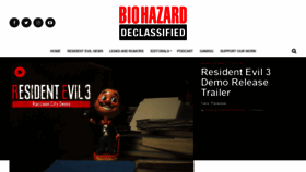 What Biohazardcast.com website looked like in 2020 (4 years ago)