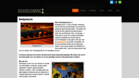 What Boardgaminginc.be website looked like in 2020 (4 years ago)