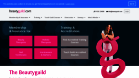 What Beautyguild.com website looked like in 2020 (4 years ago)