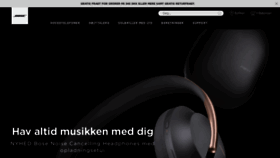 What Bose.dk website looked like in 2020 (4 years ago)