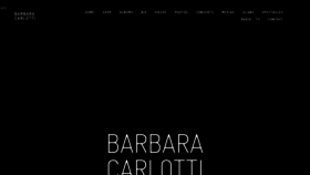 What Barbara-carlotti.com website looked like in 2020 (4 years ago)