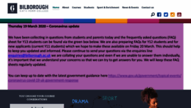 What Bilborough.ac.uk website looked like in 2020 (4 years ago)