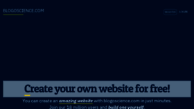 What Blogoscience.com website looked like in 2020 (4 years ago)