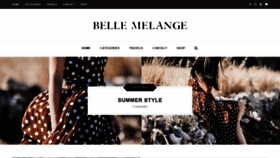 What Bellemelange.net website looked like in 2020 (4 years ago)