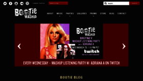 What Bootiemashup.com website looked like in 2020 (4 years ago)