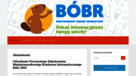 What Bobr.edu.pl website looked like in 2020 (4 years ago)