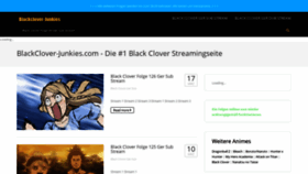 What Blackclover-junkies.com website looked like in 2020 (4 years ago)