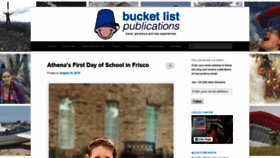 What Bucketlistpublications.org website looked like in 2020 (4 years ago)