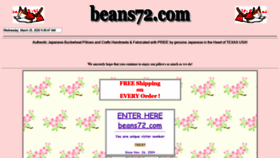 What Beans72.com website looked like in 2020 (4 years ago)