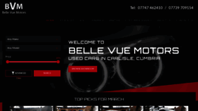 What Bellevuemotorscarlisle.co.uk website looked like in 2020 (4 years ago)