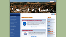 What Beaumont-de-lomagne.fr website looked like in 2020 (4 years ago)