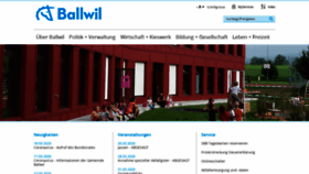 What Ballwil.ch website looked like in 2020 (4 years ago)