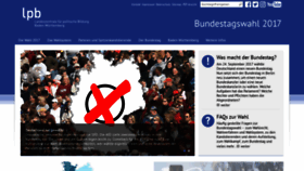 What Bundestagswahl-bw.de website looked like in 2020 (5 years ago)