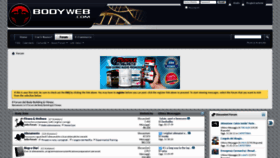 What Bodyweb.com website looked like in 2020 (4 years ago)